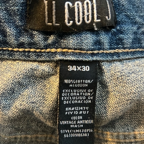 Gently Worn Men’s LL Cool J Denim Jeans - Picture 1 of 7